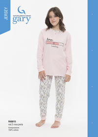 GIRL'S PAJAMAS L/S R40015 Tellini S.r.l. Wholesale Clothing